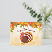 Thanksgiving Turkije Briefkaart (Staand voorkant)
