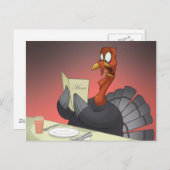 Thanksgiving Turkije Briefkaart (Voorkant / Achterkant)