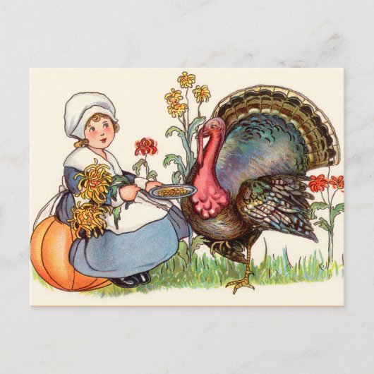 Thanksgiving Turkije Briefkaarten (Voorkant)