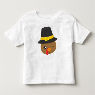 Thanksgiving Turkije, bruin Turkije, Pet van de pe Kinder Shirts