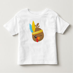 Thanksgiving Turkije, bruin Turkije, veren Kinder Shirts
