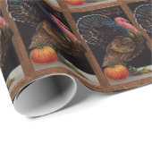  Thanksgiving Turkije Cadeaupapier (Rol Hoek)