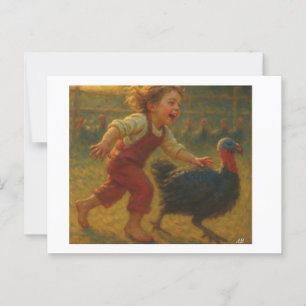 Thanksgiving Turkije Chase, Briefkaart