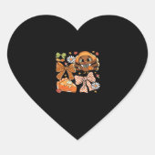 Thanksgiving Turkije Coquette Classic T-shirt Hart Sticker (Voorkant)