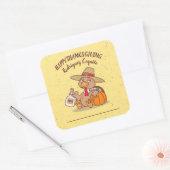 Thanksgiving Turkije Coquito Sticker (Envelop)
