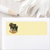 Thanksgiving Turkije, Eagle, Amerikaanse vlag Etiket (Insitu)