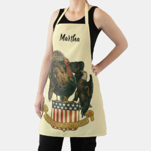  Thanksgiving Turkije, Eagle, Amerikaanse vlag Schort