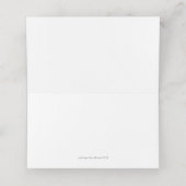 Thanksgiving Turkije en Fall Leaves Place Card (Binnenkant ongevouwen)