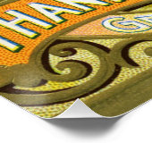  Thanksgiving Turkije en Herfst Oogst Perfect Poster (Hoek)