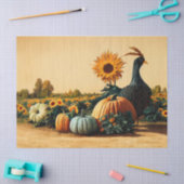 Thanksgiving Turkije en ontkoppeling van pompoenen Tissuepapier (Craft)