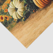 Thanksgiving Turkije en ontkoppeling van pompoenen Tissuepapier (Detail)