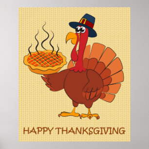Thanksgiving Turkije en Pie Poster