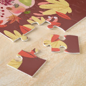 Thanksgiving Turkije en val Leaves Legpuzzel (Zijkant)