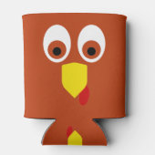 Thanksgiving Turkije Face Blikjeskoeler (Achterkant)