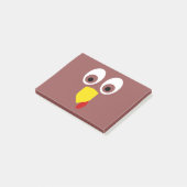 Thanksgiving Turkije Face Post-it® Notes (Schuin)
