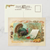  Thanksgiving Turkije Feestdagenkaart (Voorkant / Achterkant)