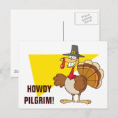 Thanksgiving Turkije Feestdagenkaart (Voorkant / Achterkant)