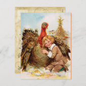Thanksgiving Turkije Feestdagenkaart (Voorkant / Achterkant)