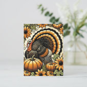 Thanksgiving Turkije Feestdagenkaart (Staand voorkant)
