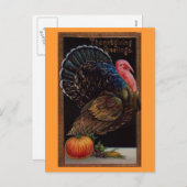 Thanksgiving Turkije Feestdagenkaart (Voorkant / Achterkant)