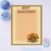 Thanksgiving Turkije Flyer (Enkel)