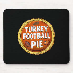 Thanksgiving Turkije Football Pompoen Pie Food Spo Muismat