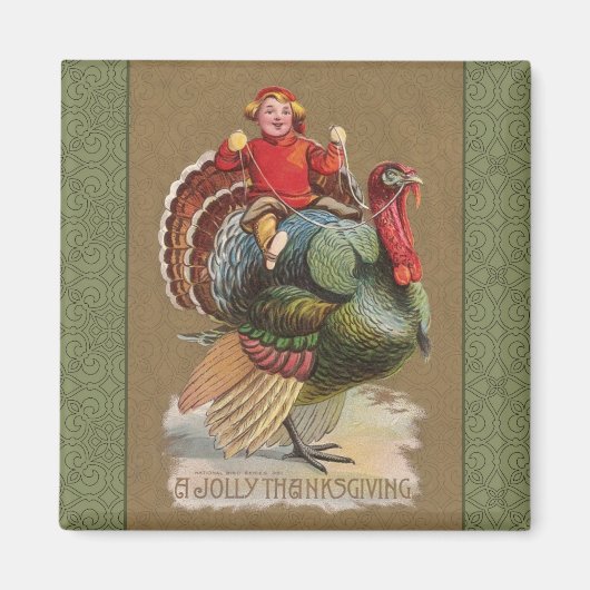 Thanksgiving Turkije Funny  groeten Magneet (Voorkant)