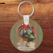 Thanksgiving Turkije Funny  groeten Sleutelhanger (Voorkant)