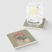 Thanksgiving Turkije Funny groeten Stenen Onderzetter (Zijkant)