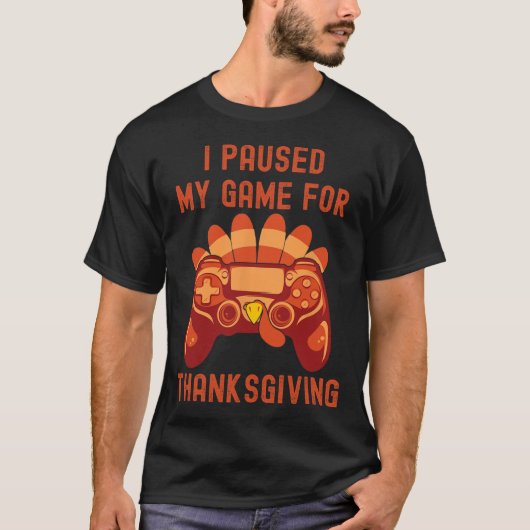 Thanksgiving Turkije Gaming Controller Boys Kinder T-shirt (Voorkant)