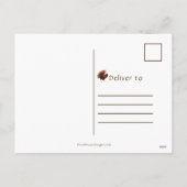 Thanksgiving Turkije geeft Bedankt Feestdagenkaart (Achterkant)