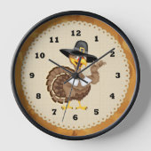 Thanksgiving Turkije Holiday Clock (Voorkant)