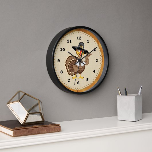 Thanksgiving Turkije Holiday Clock (Kantoor)