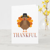 Thanksgiving Turkije Kaart (Gele Bloem)