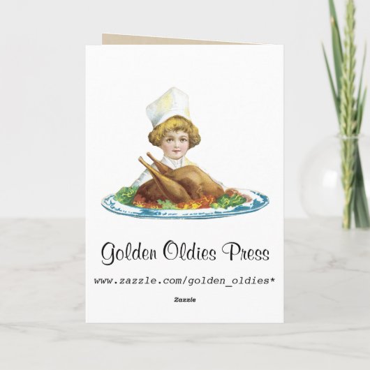 Thanksgiving Turkije Kaart (Achterkant)