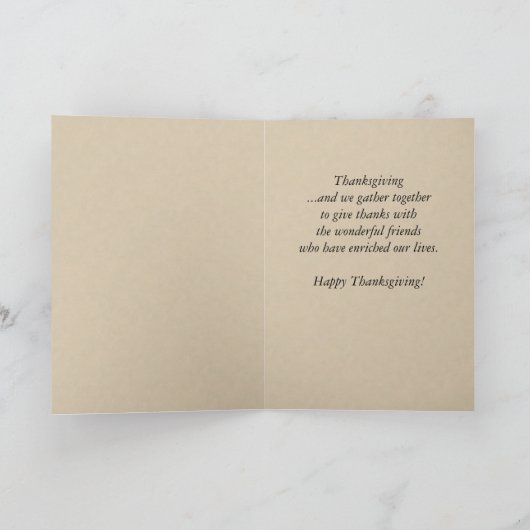 Thanksgiving Turkije Kaart (Binnen)