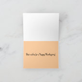 Thanksgiving Turkije-kaart Feestdagen Kaart (Binnen)