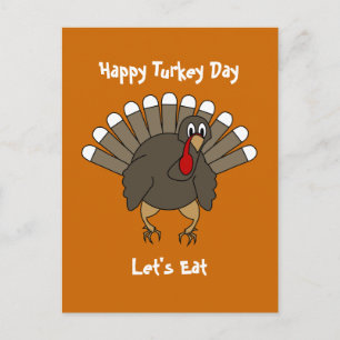 Thanksgiving Turkije-kaart Uitnodiging Briefkaart