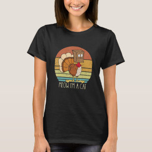 Thanksgiving Turkije - kattebandtrommels voor vrou T-shirt