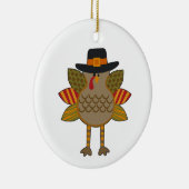 Thanksgiving Turkije Keramisch Ornament (Rechts)