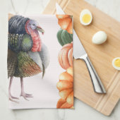 Thanksgiving Turkije keukenhanddoek (Quarter Fold)