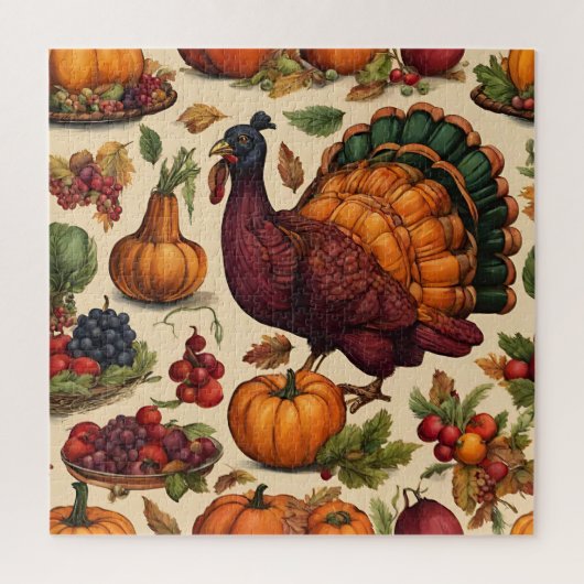  Thanksgiving Turkije Legpuzzel (Verticaal)