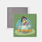 Thanksgiving Turkije Magneet (Voorkant / Achterkant)