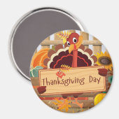 Thanksgiving Turkije Magneet (Voorkant / Achterkant)