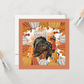 Thanksgiving, Turkije op de vlucht, Kaart (Voorkant / Achterkant in situ)