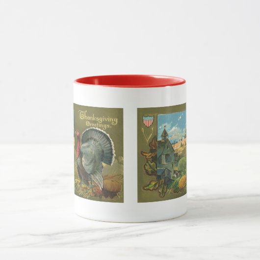 Thanksgiving, Turkije over de Boerderij Mok (Midden)