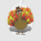 Thanksgiving Turkije Pilgrim Ornament (voorkant)
