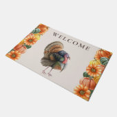 Thanksgiving Turkije Pompoenen Deurmat (Schuin)