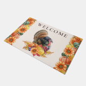 Thanksgiving Turkije Pompoenen Deurmat (Schuin)