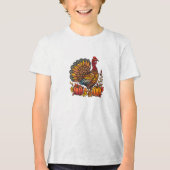 Thanksgiving Turkije Pompoenen T-shirt (Voorkant)